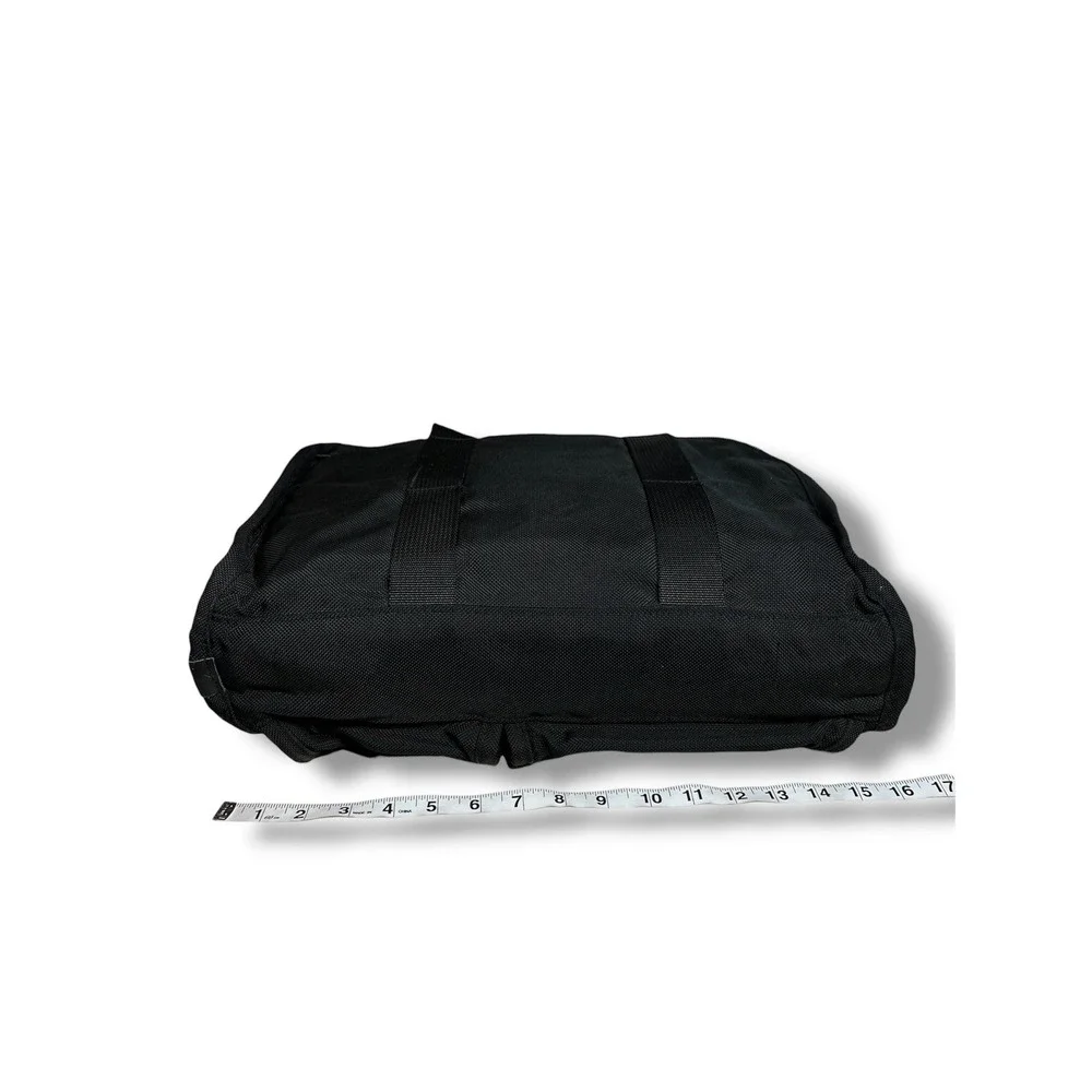 TUMI‎ Alpha Black Expandable Briefcase Messenger Bag Ballistic Nylon Laptop Vtg